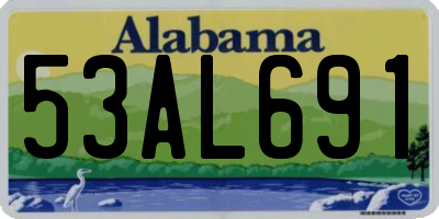 AL license plate 53AL691