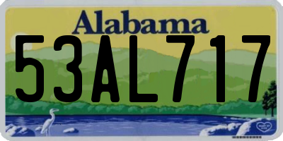 AL license plate 53AL717