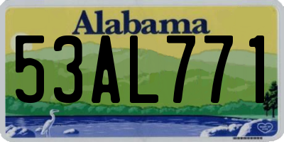 AL license plate 53AL771