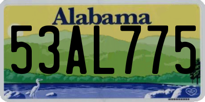 AL license plate 53AL775