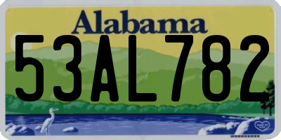 AL license plate 53AL782