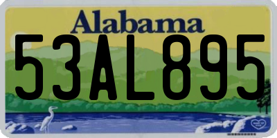 AL license plate 53AL895
