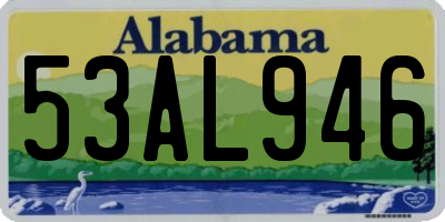 AL license plate 53AL946