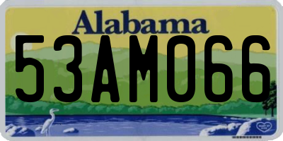 AL license plate 53AM066