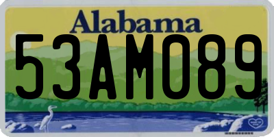 AL license plate 53AM089