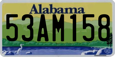 AL license plate 53AM158