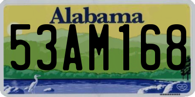 AL license plate 53AM168