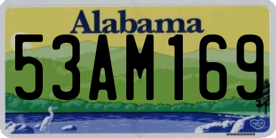 AL license plate 53AM169