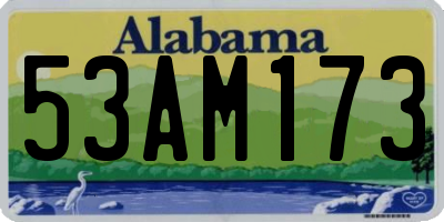 AL license plate 53AM173