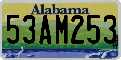 AL license plate 53AM253