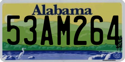 AL license plate 53AM264