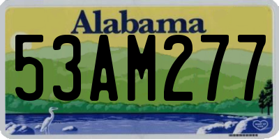 AL license plate 53AM277