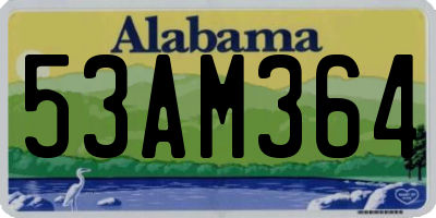 AL license plate 53AM364