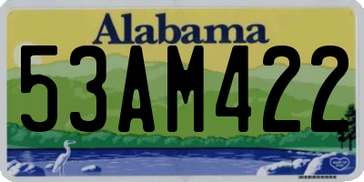 AL license plate 53AM422