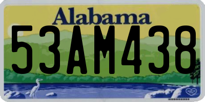 AL license plate 53AM438