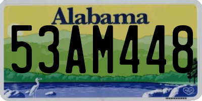 AL license plate 53AM448