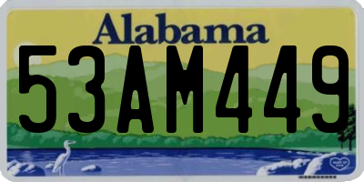 AL license plate 53AM449