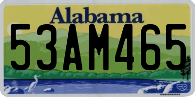 AL license plate 53AM465