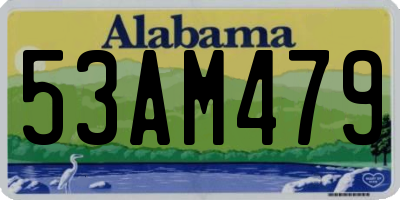 AL license plate 53AM479