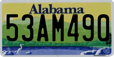 AL license plate 53AM490