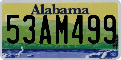 AL license plate 53AM499