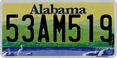 AL license plate 53AM519