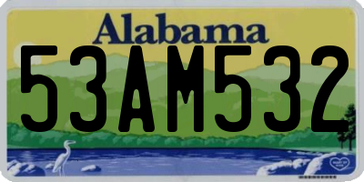 AL license plate 53AM532