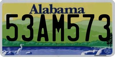 AL license plate 53AM573