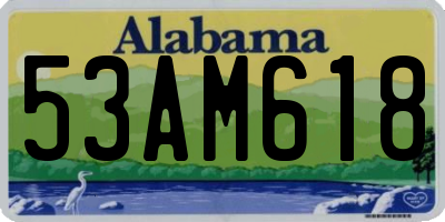 AL license plate 53AM618