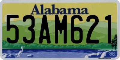 AL license plate 53AM621
