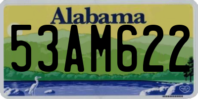 AL license plate 53AM622