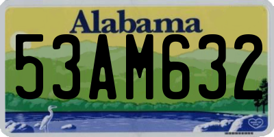 AL license plate 53AM632