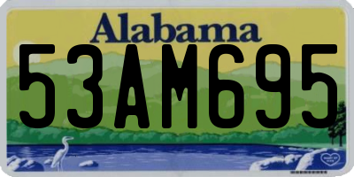 AL license plate 53AM695