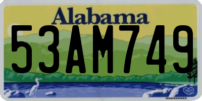AL license plate 53AM749