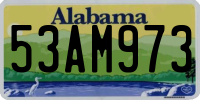 AL license plate 53AM973