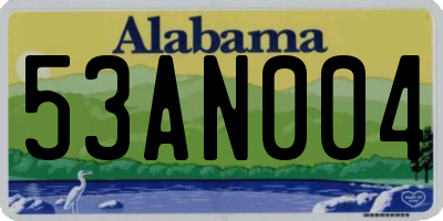 AL license plate 53AN004