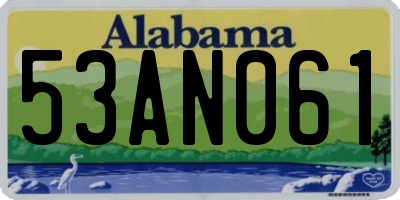 AL license plate 53AN061