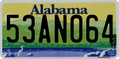 AL license plate 53AN064