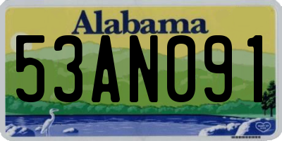 AL license plate 53AN091