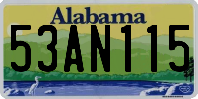 AL license plate 53AN115