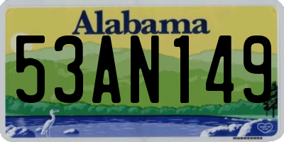 AL license plate 53AN149
