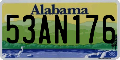 AL license plate 53AN176