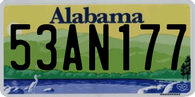 AL license plate 53AN177