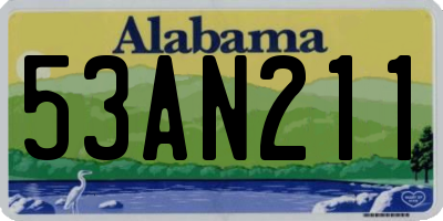 AL license plate 53AN211