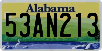 AL license plate 53AN213