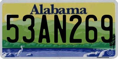 AL license plate 53AN269