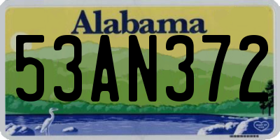 AL license plate 53AN372