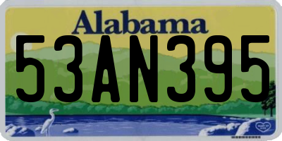 AL license plate 53AN395