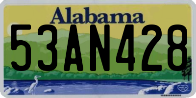 AL license plate 53AN428
