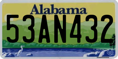 AL license plate 53AN432